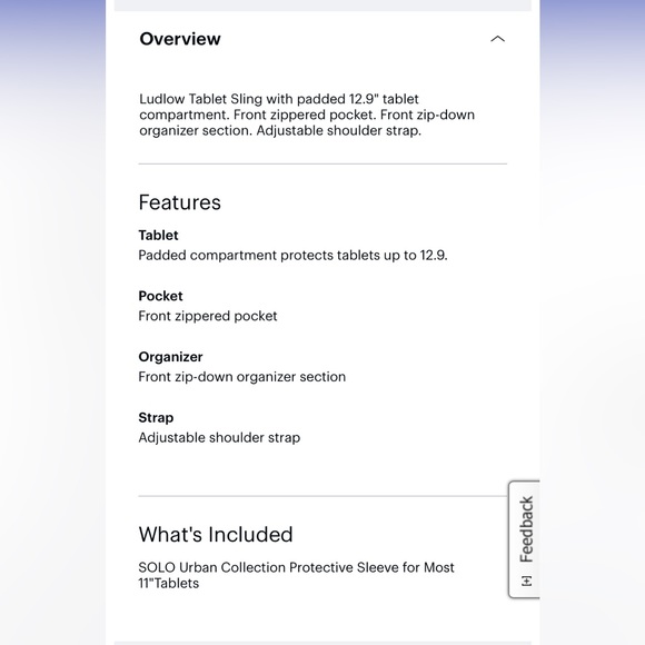 Solo tablet bag with pockets, gray in color - Picture 4 of 7